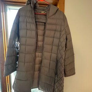 Michael Kors Women's Taupe Quilted Puffer Jacket